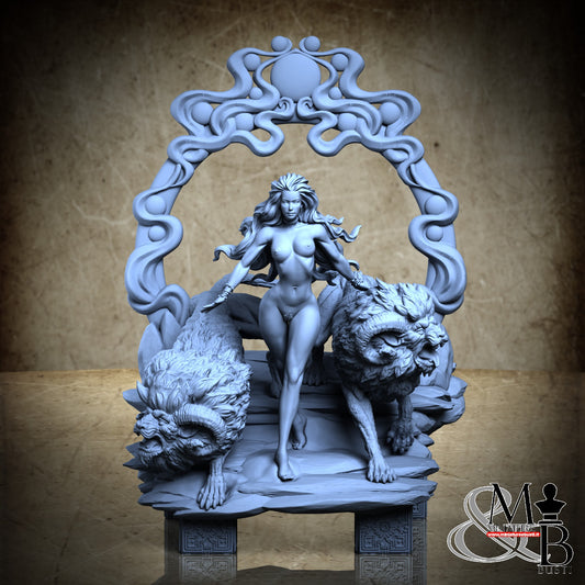 Megaris the Lion Mistress - Diorama NSFW