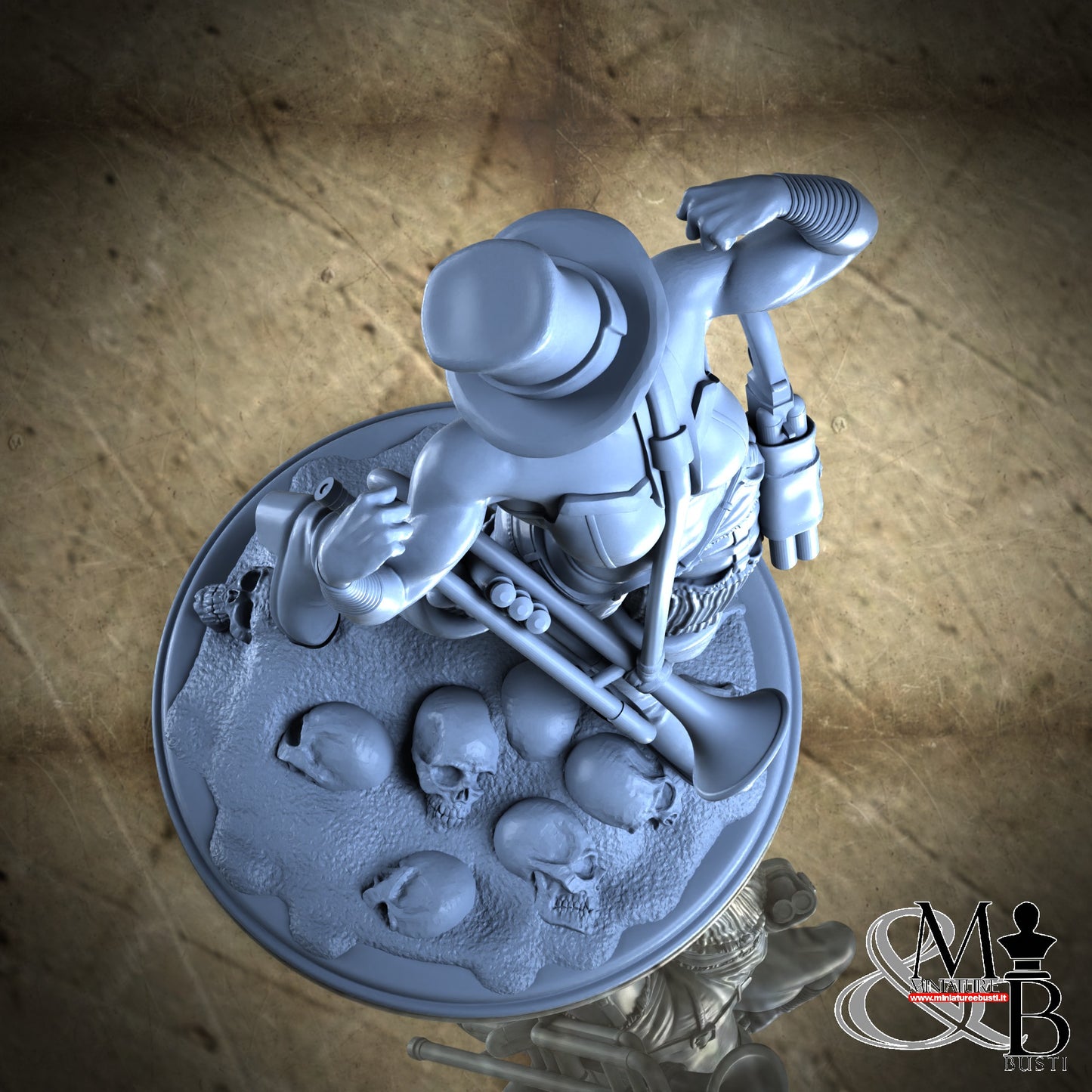 Niobe the trumpeter