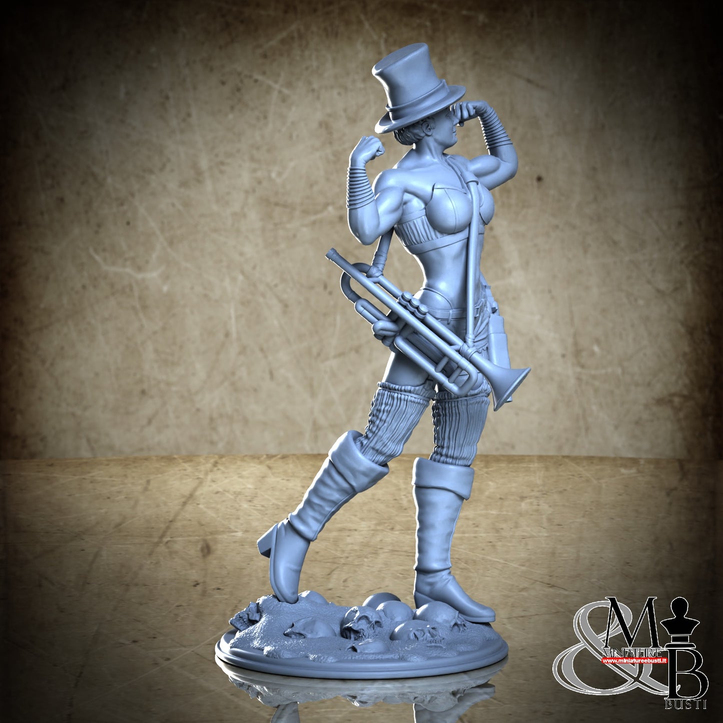 Niobe the trumpeter