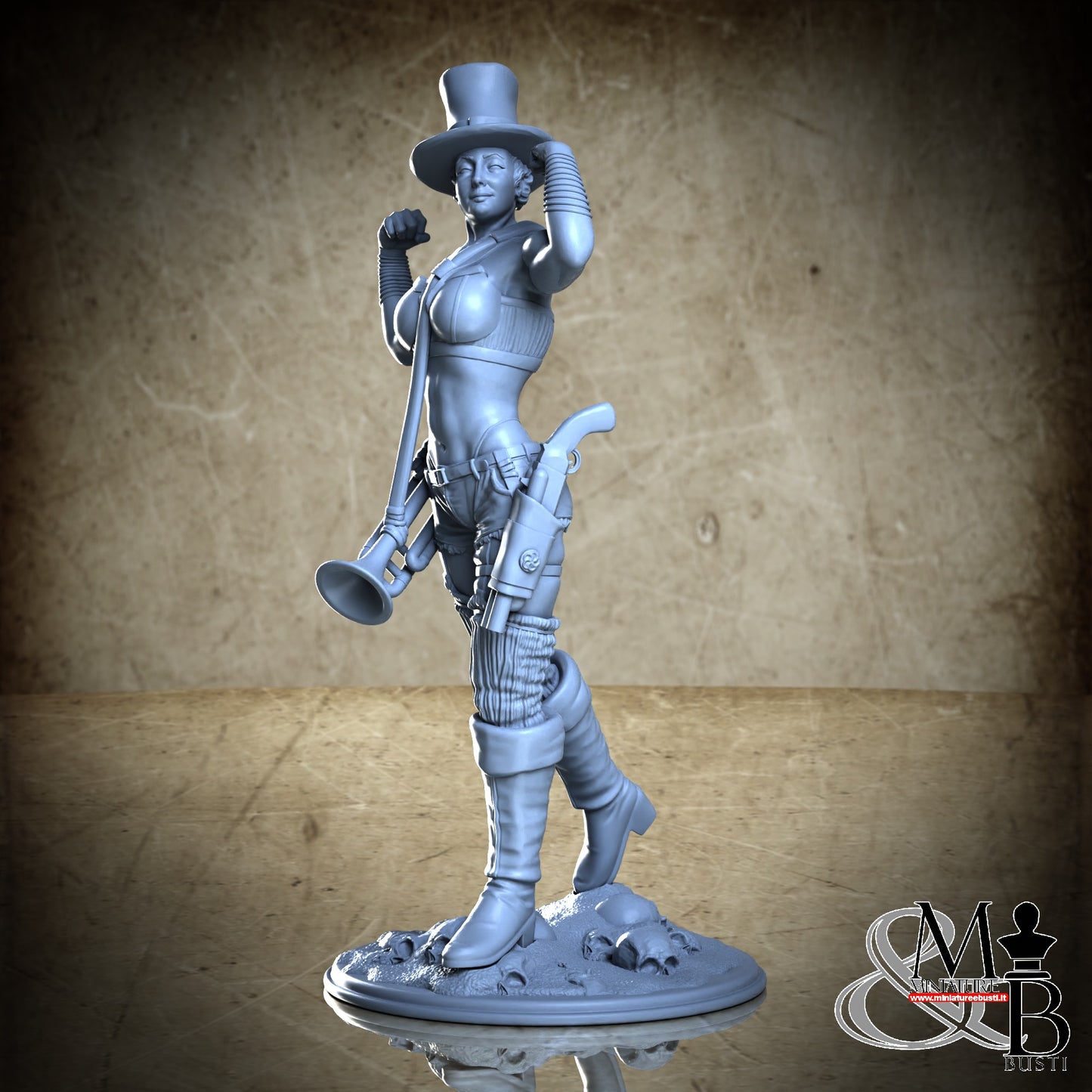 Niobe the trumpeter