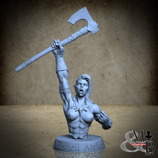 Orc Bust - Topless Axe 02