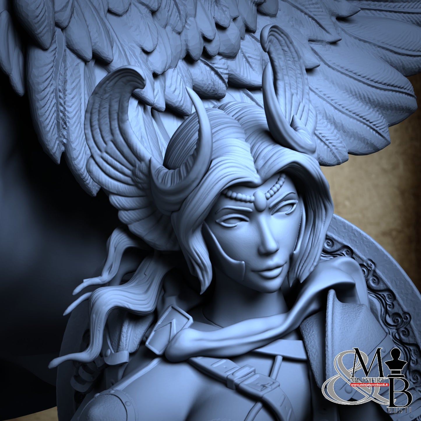 Pegasus and Lady Perseus - Diorama with owl