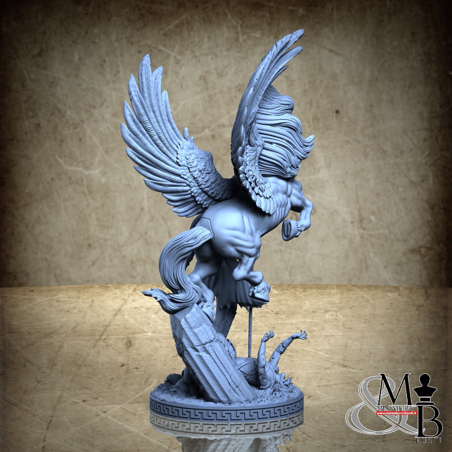 Pegasus and Lady Perseus - Diorama with owl