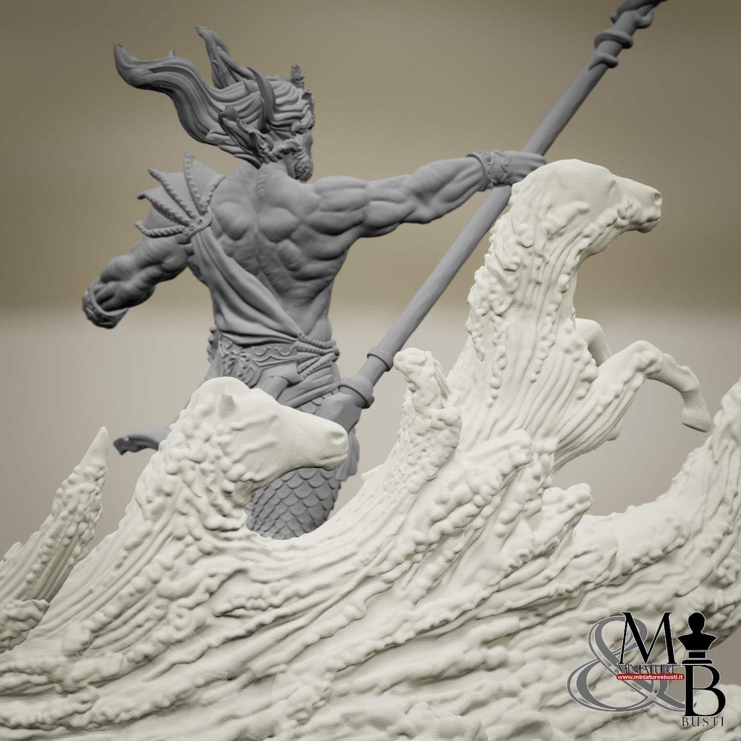 Poseidon - Poseidon with transparent base