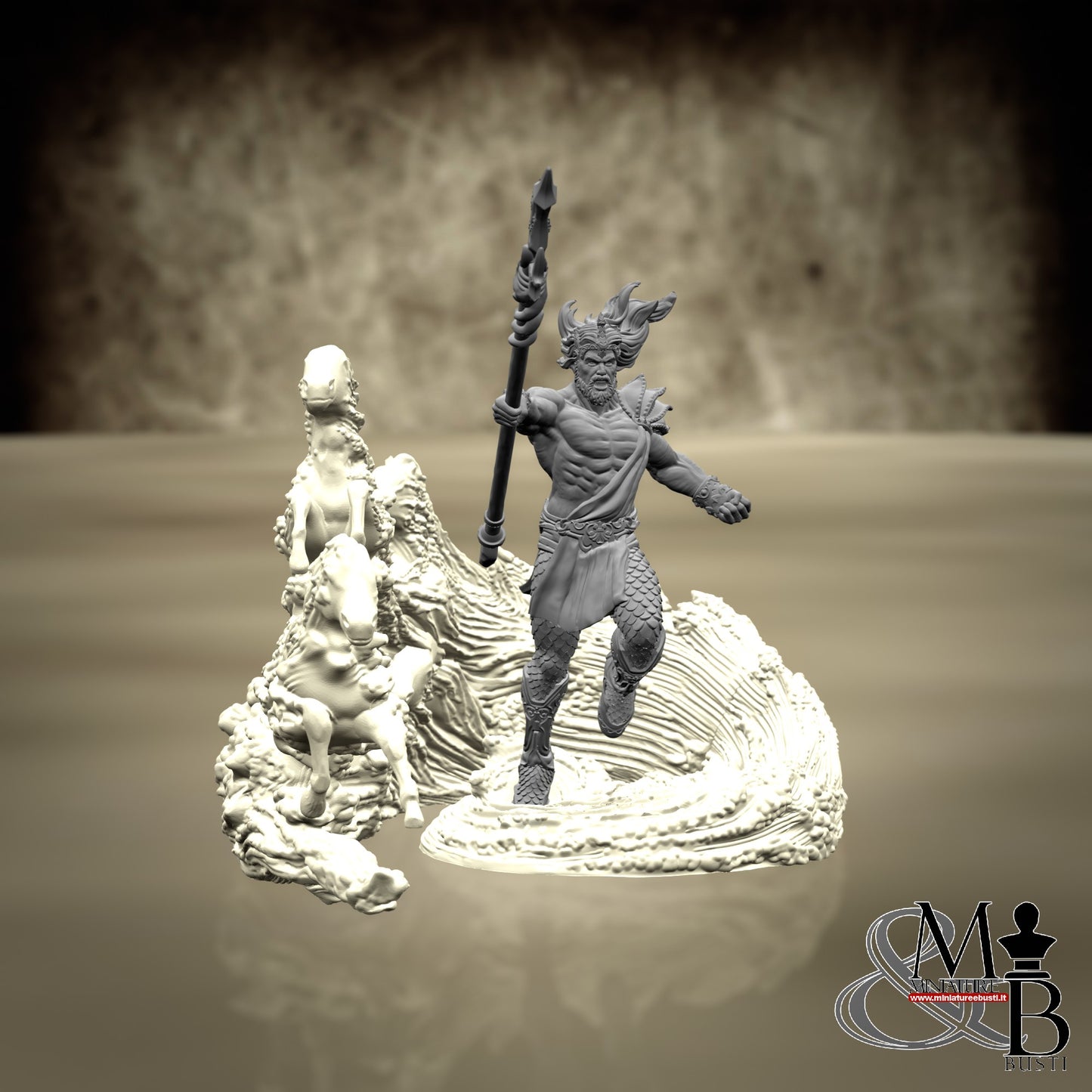 Poseidon - Poseidon with transparent base