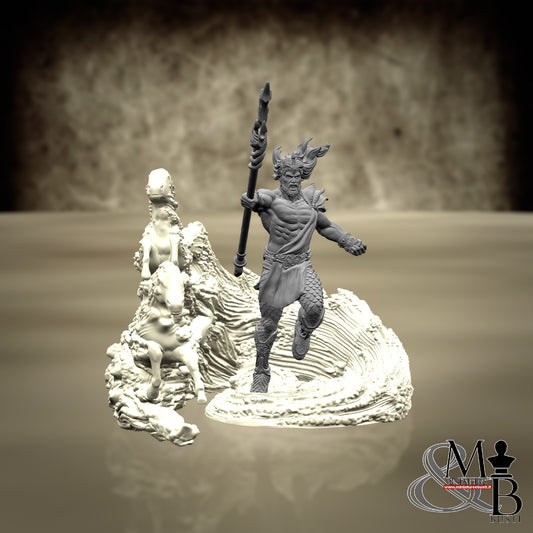 Poseidon - Poseidon with transparent base