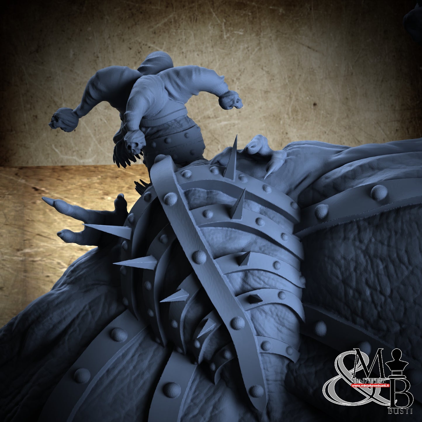 Saudinast - Pose 1, hand with head