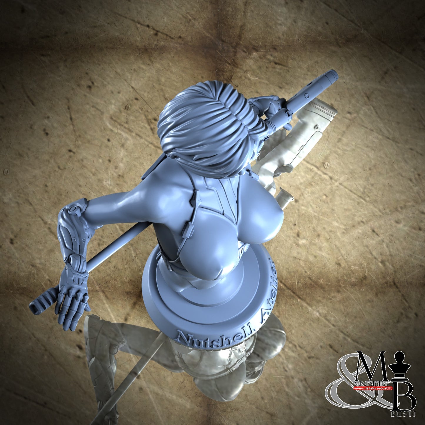 Sci-Fi Assassin Bust - Sci-Fi SFW visor up