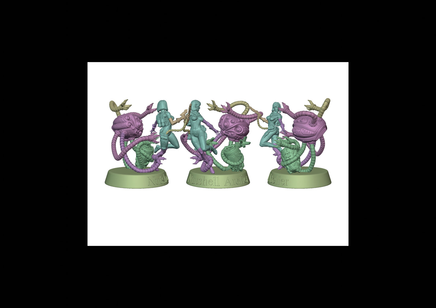 Space Girl Diorama - No Helm