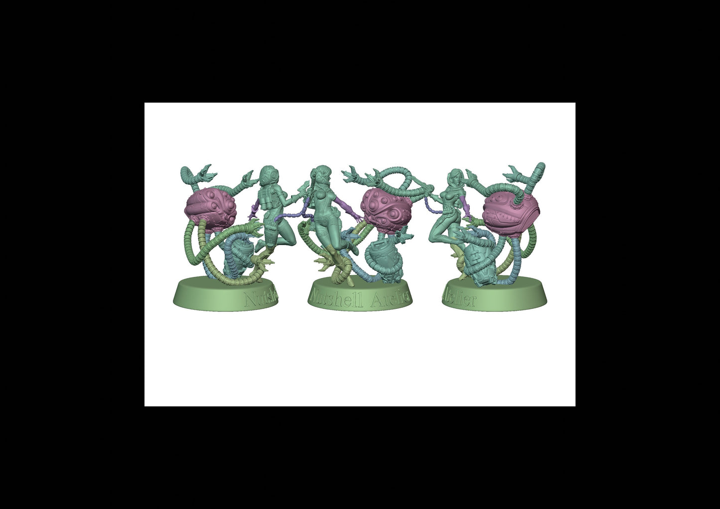 Space Girl Diorama - NSFW Torn Open Helm