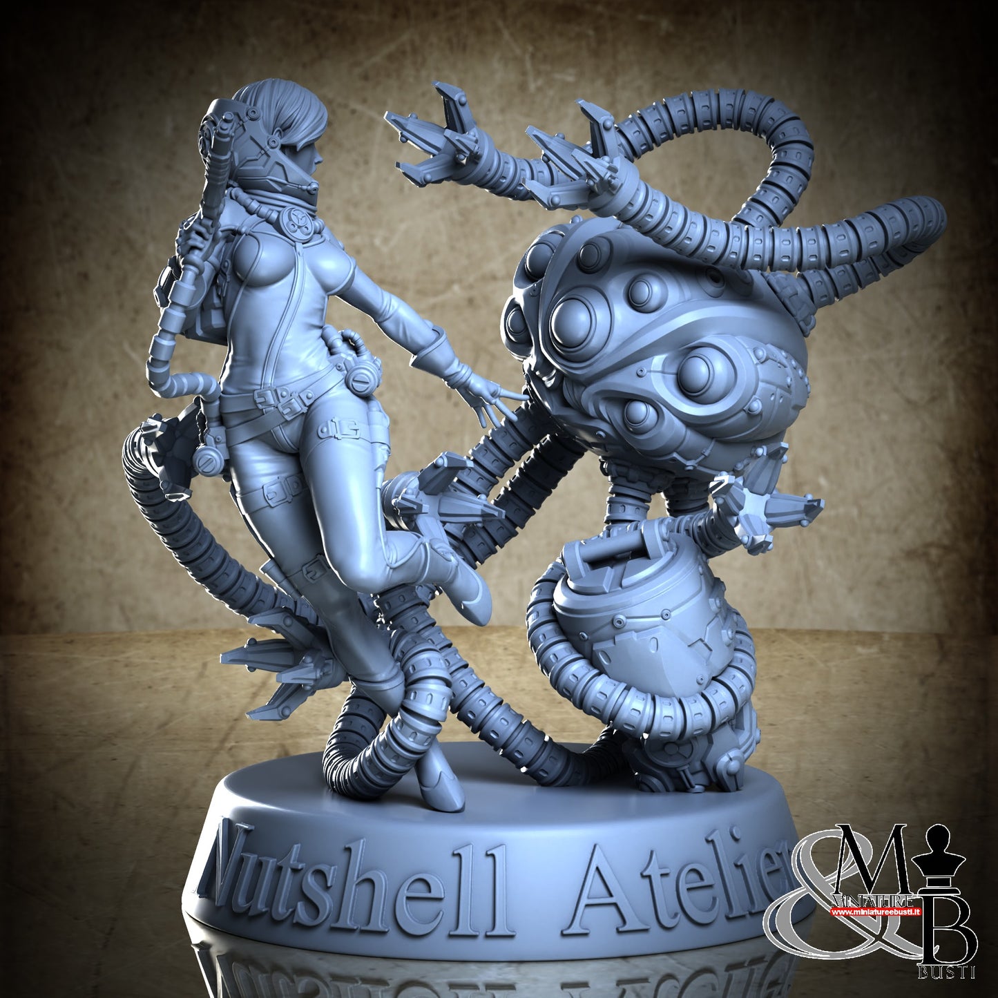 Space Girl Diorama - NSFW Torn Open Helm