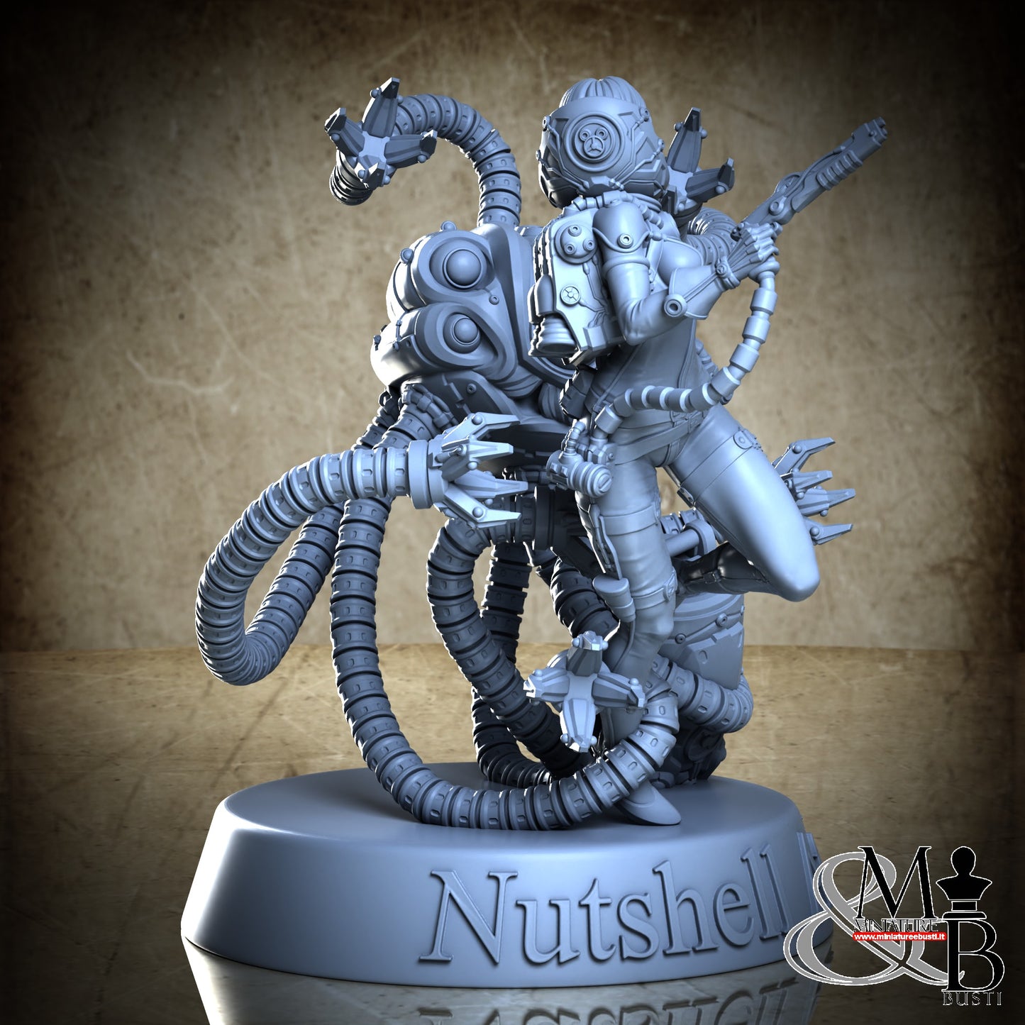 Space Girl Diorama - NSFW Torn Open Helm