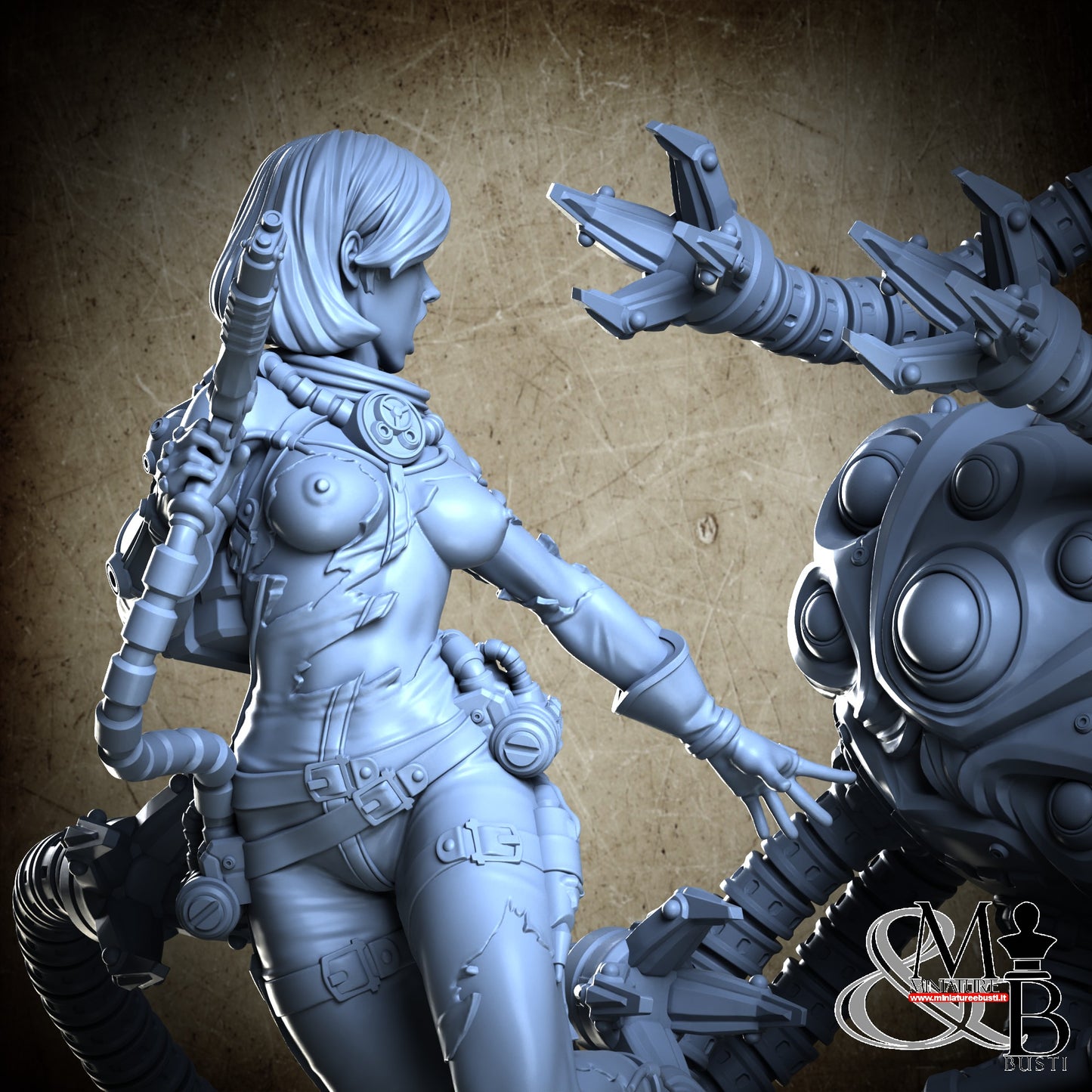 Space Girl Diorama - NSFW Torn No Helm