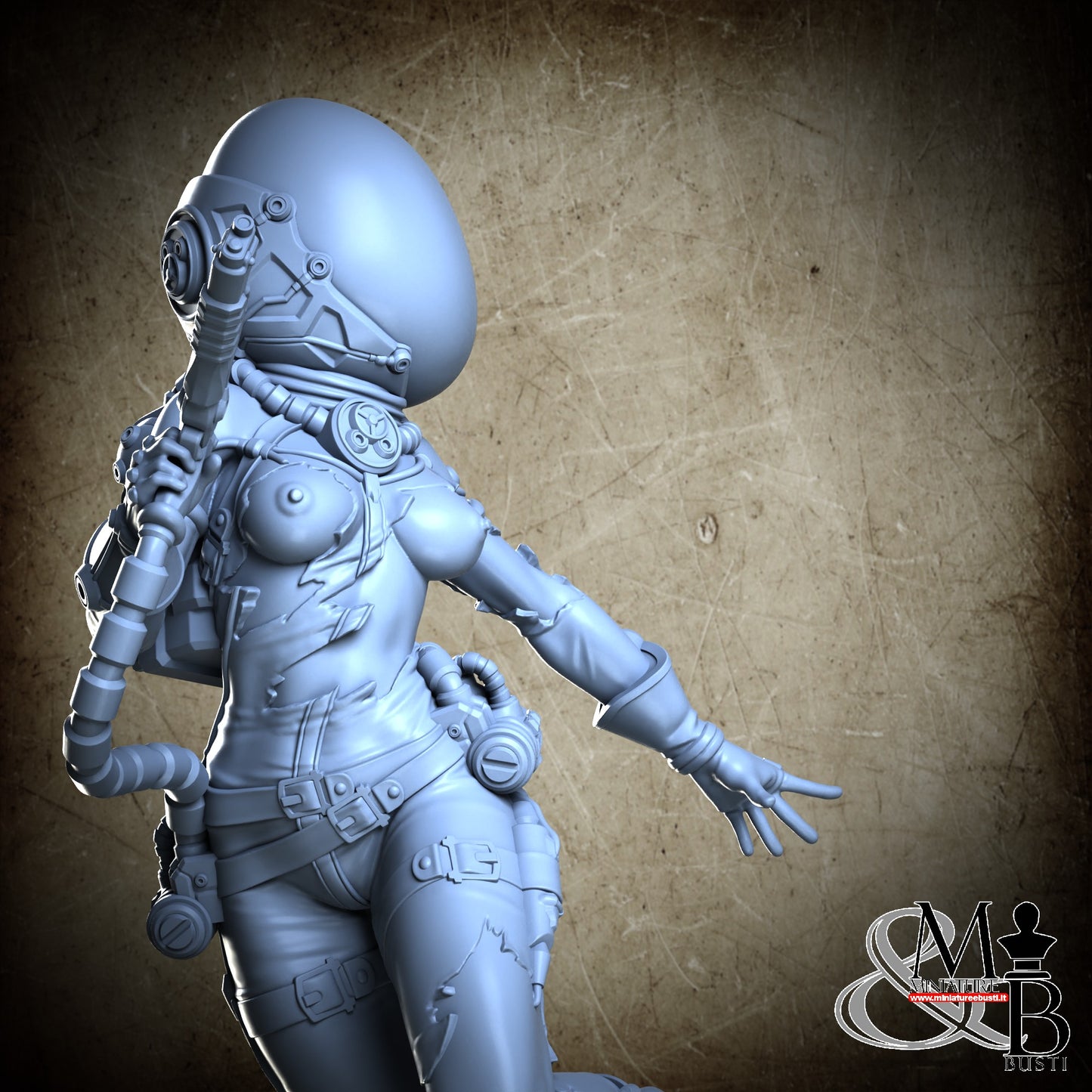 Space Girl - Torn Helm
