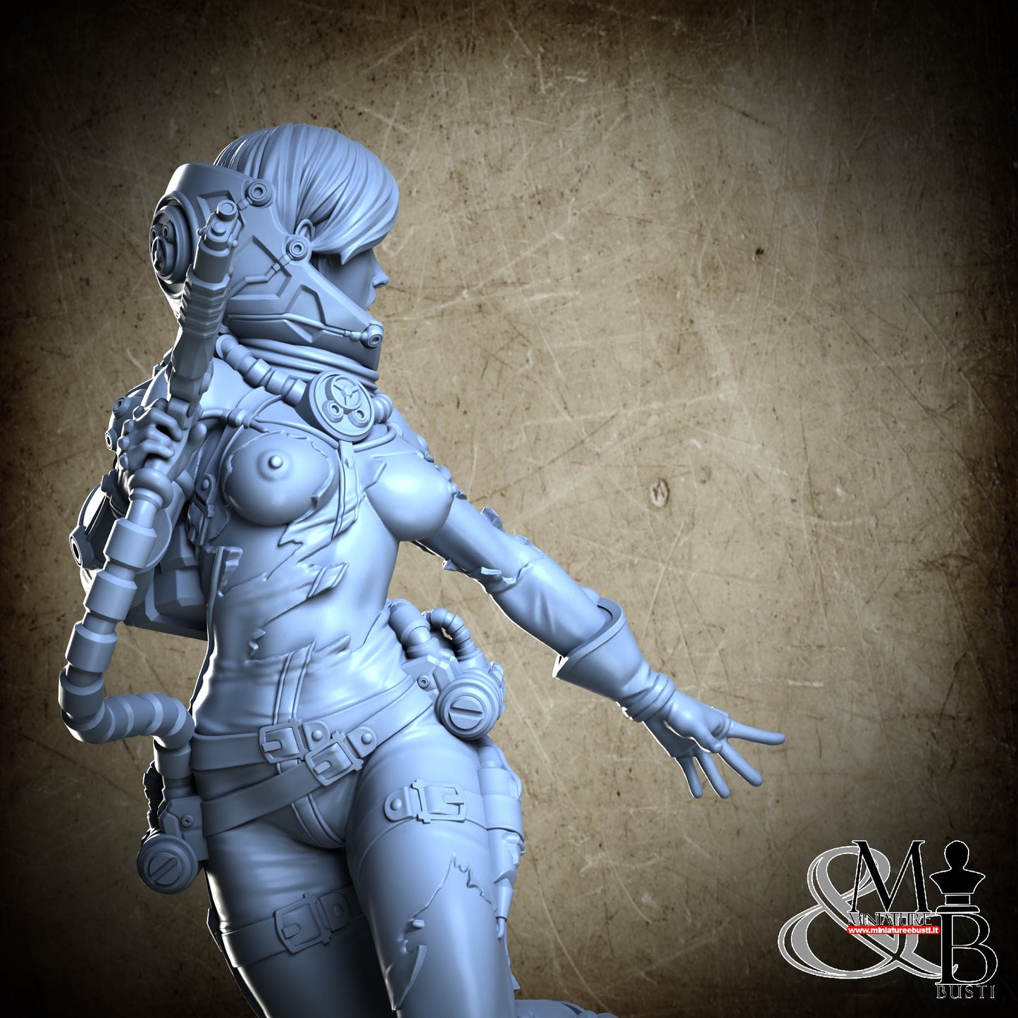 Space Girl - Torn Open Helm