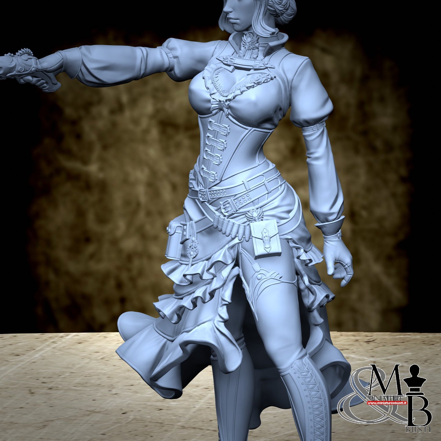 Steampunk Girl - Vestita Coppa N e spilla