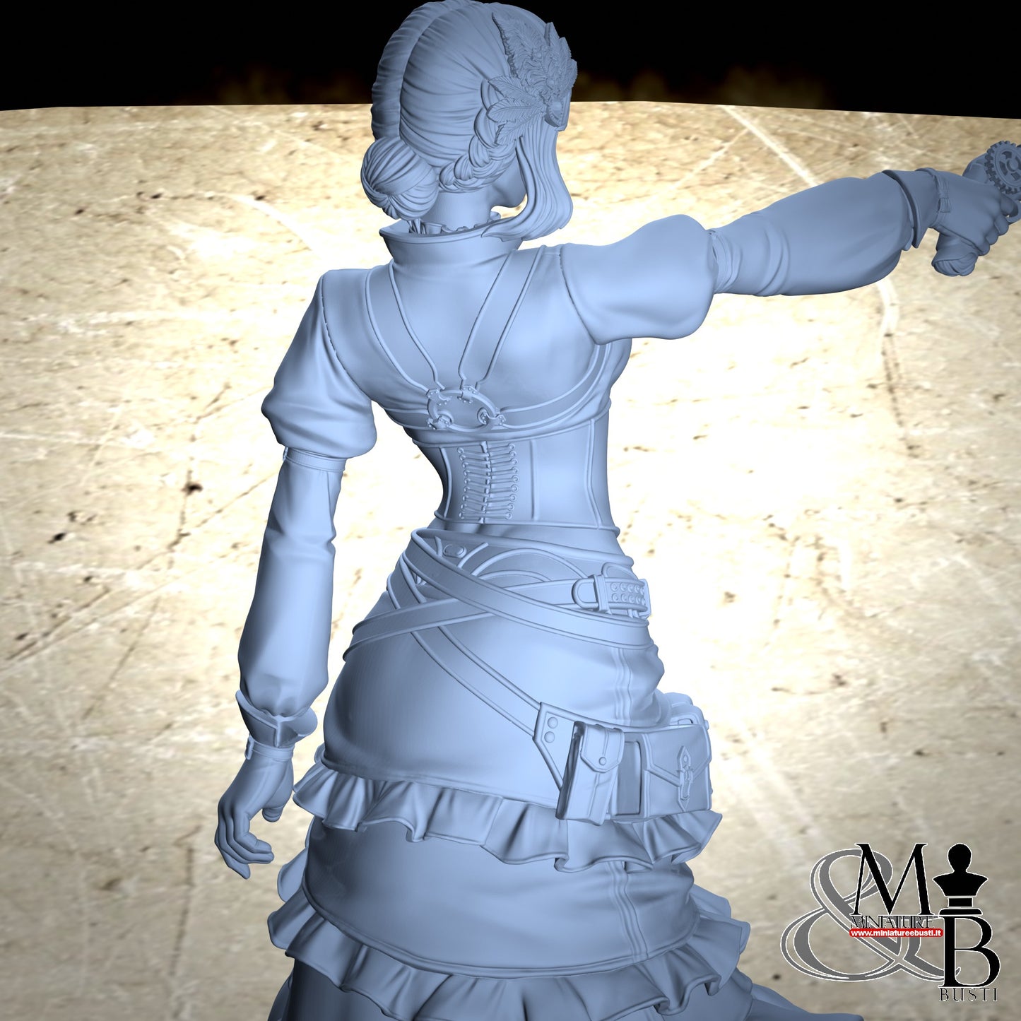 Steampunk Girl - Vestita Coppa N e spilla