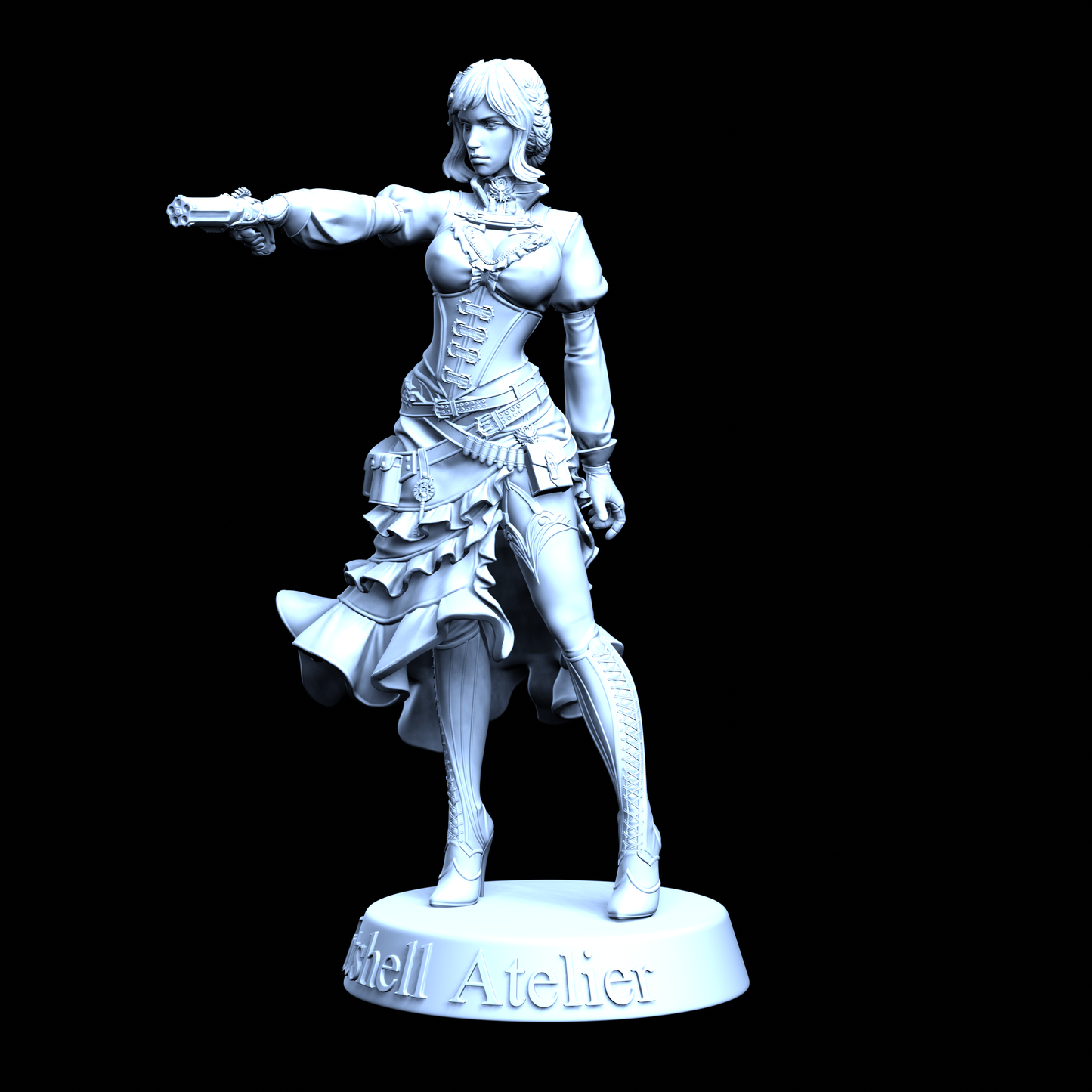 Steampunk Girl - Vestita Coppa N e spilla