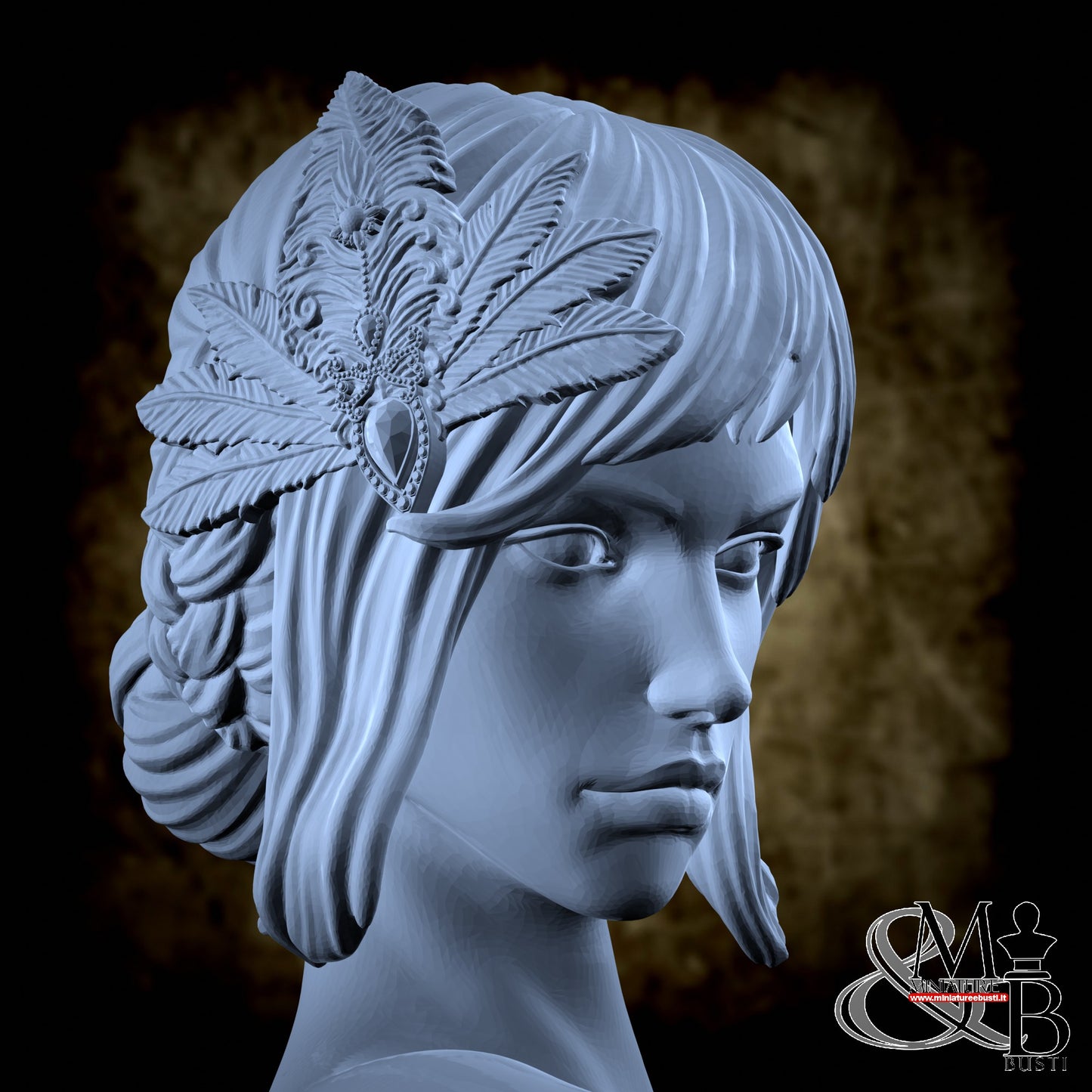 Steampunk Girl - Nuda coppa B e spilla