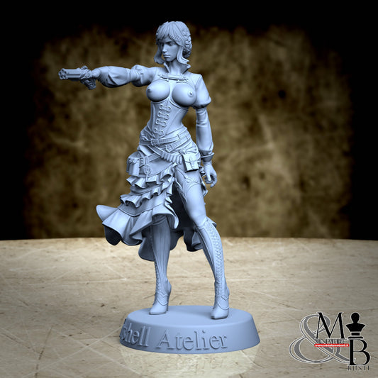 Steampunk Girl - Topless coppa B e spilla