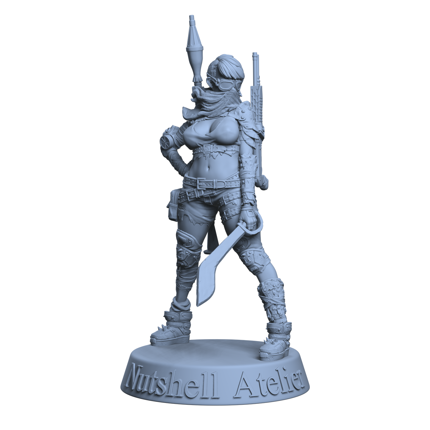 Thick Post Apocalypse Girl Full Covered - Clothed
