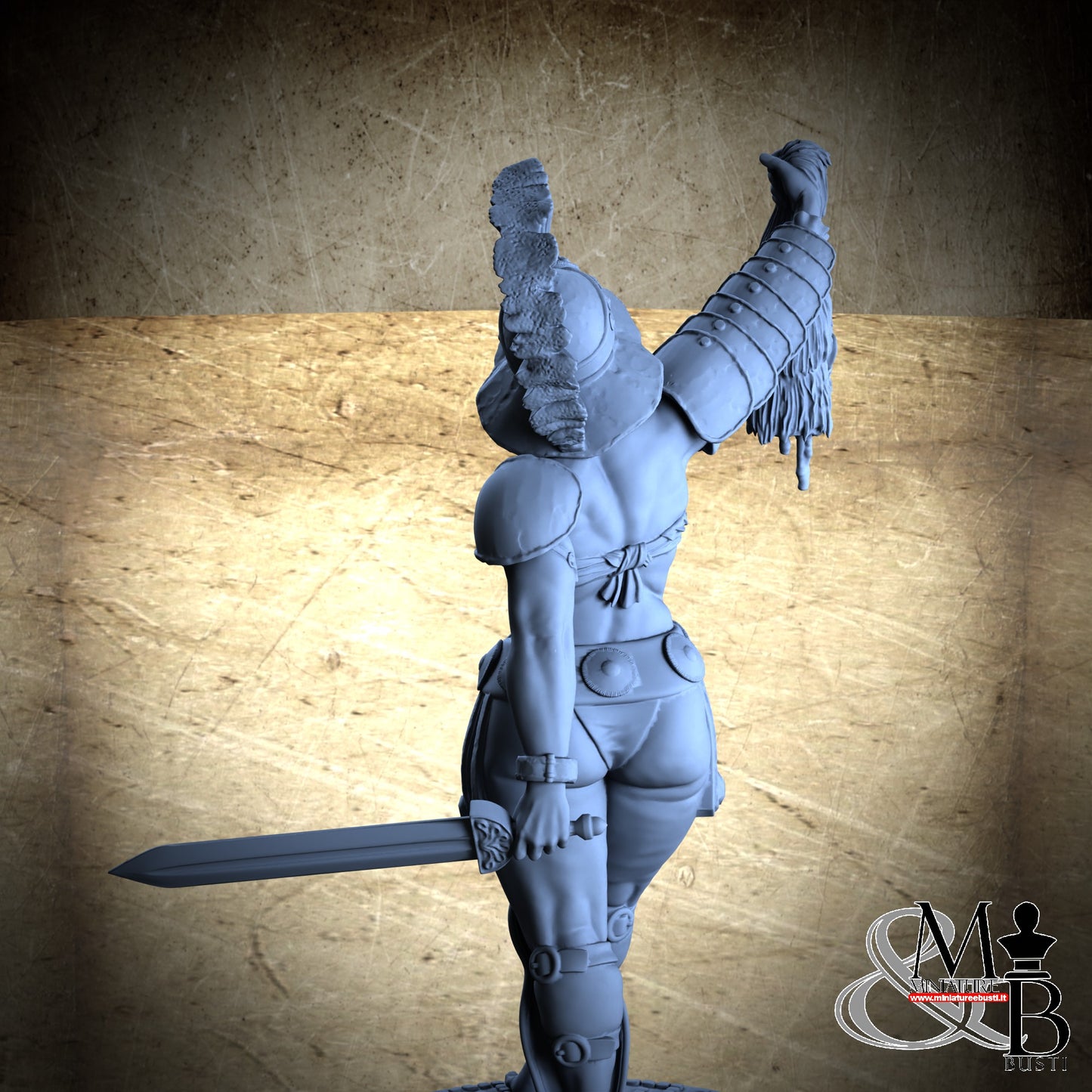 Vitruvia the gladiatrix - SFW Helmet and Cutted Head