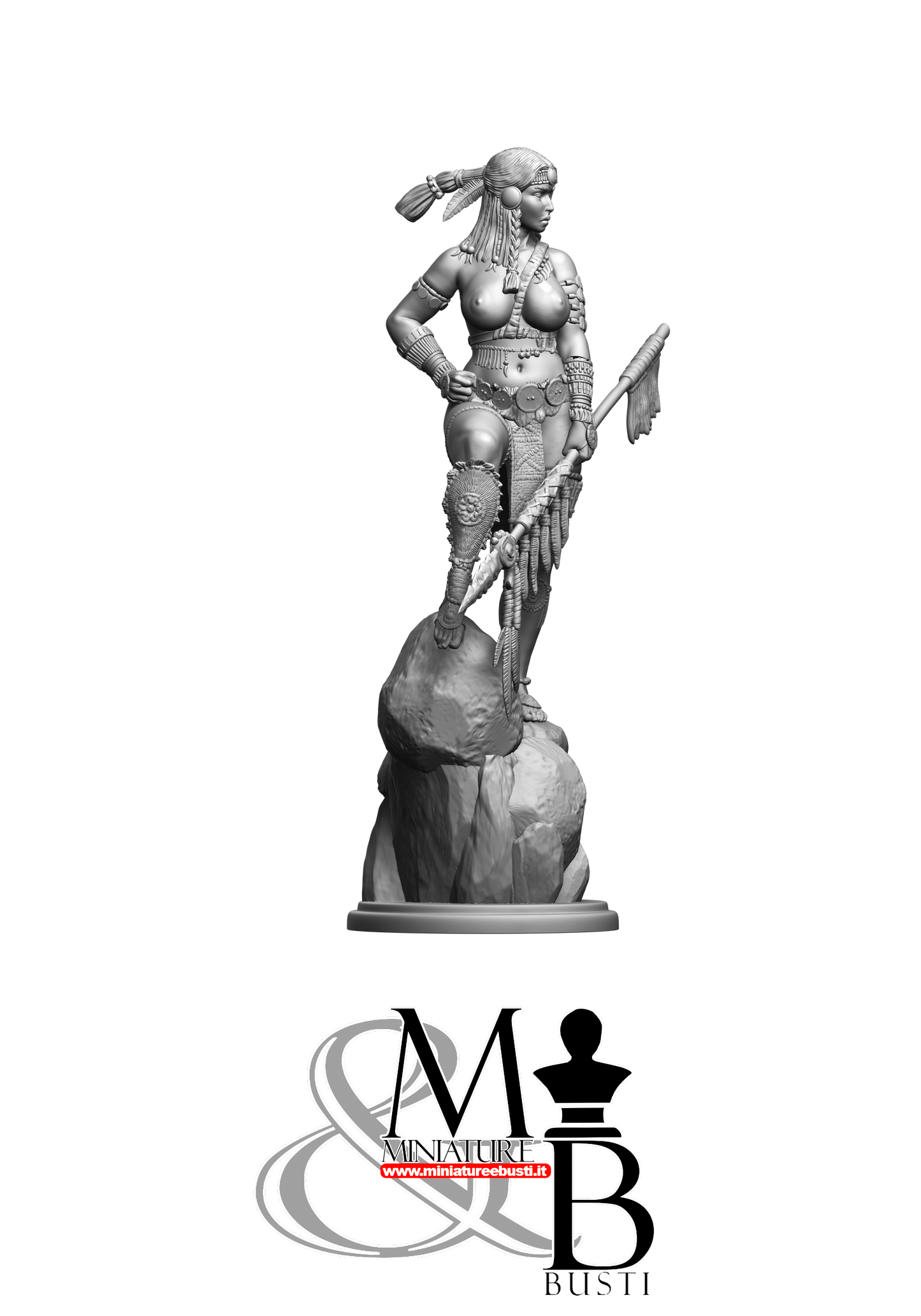 Yona the bison huntress - Naked