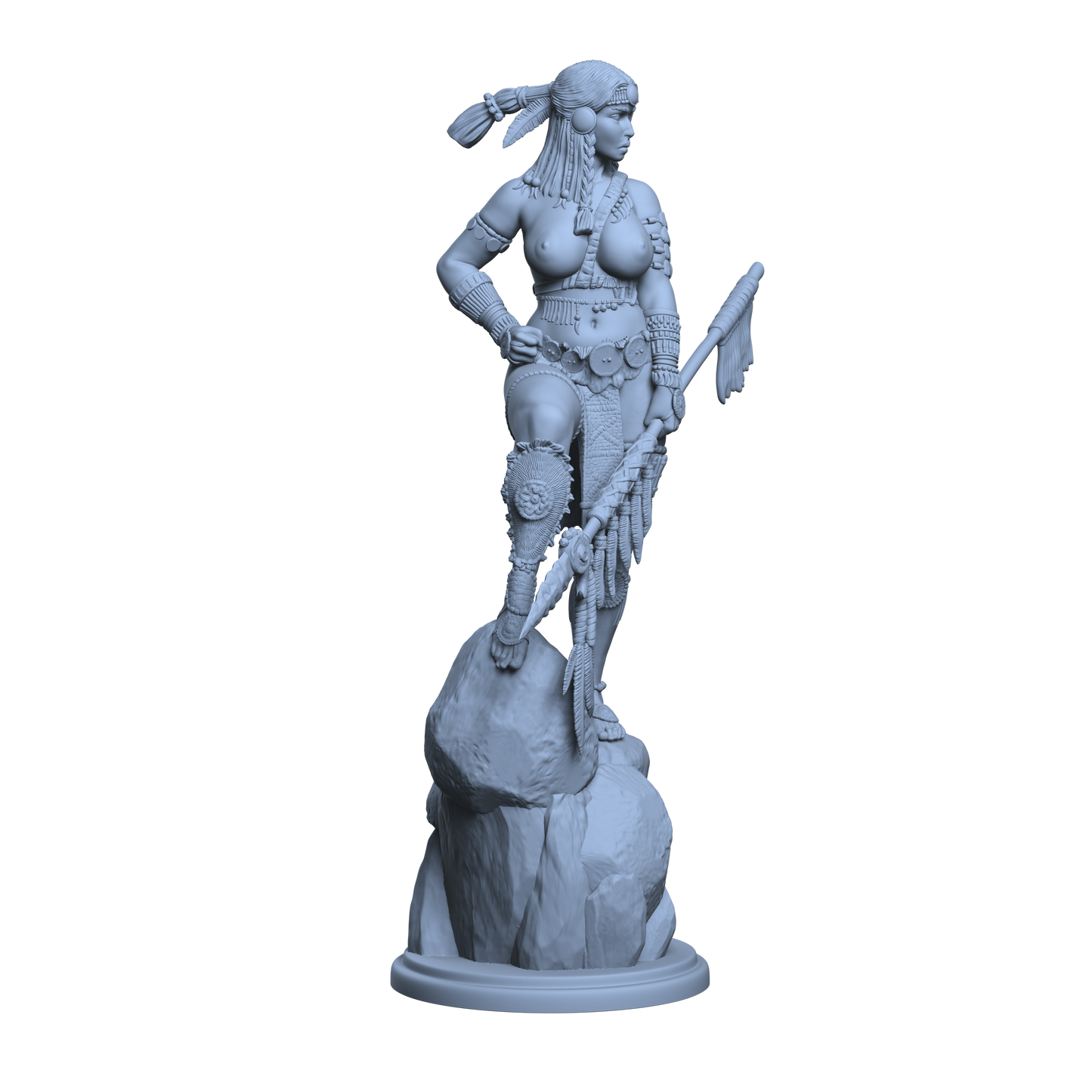 Yona the bison huntress - Naked