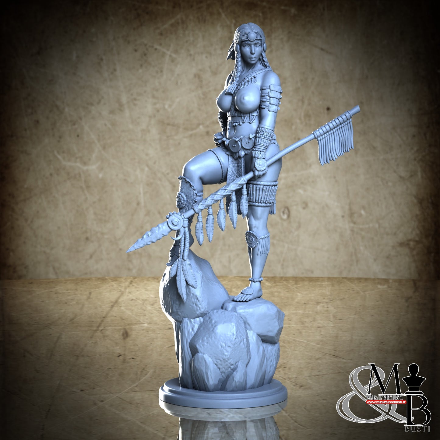 Yona the bison huntress - Naked